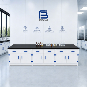 Armoire de rangement murale Baitu ISO9001 résistante à la corrosion, plan de travail en PP pour prétraitement en <span class=keywords><strong>chimie</strong></span> inorganique - Product Image 1