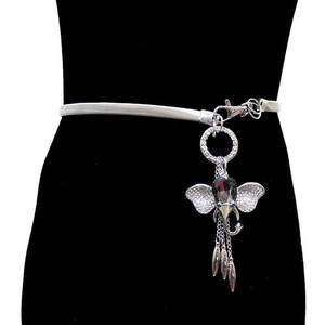 Cinturón de Cintura <span class=keywords><strong>Dorado</strong></span> y Plateado, Cadena de Metal Delgada con Resorte, para Vestidos y Faldas de Mujer, Estilo Sorority, Cinturones Golden Girl Red Elephant - Product Image 4