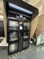 Fabricant de distributeurs automatiques Haloo, distributeur automatique de fleurs frais à 10 compartiments, réfrigérateur automatique pour fleurs