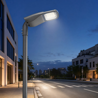 Lampadaire LED à faible éblouissement 100W 200W 300W avec contrôle par cellule photoélectrique, sans entretien, pour l'éclairage des parcs industriels et des routes communautaires