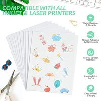 Fy A4 étiquettes transparentes en vinyle transparent givré semi-imprimable imprimante laser mat étanche jet d'encre brillant pour dentifrice parfum