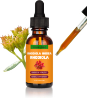 Complément alimentaire sans alcool pour la concentration mentale, fournisseur en gros, gouttes liquides de Rhodiola Rosea, extrait adaptogène pour l'énergie et le soulagement du stress
