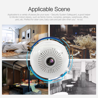 Nouveau Produit Caméra ampoule!!! 960P 360 Degrés VR Ampoule Panoramique Caméra IP Wifi Intérieure Audio Bidirectionnel Caméra De Sécurité Wifi