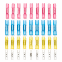 Kit de Conectores Termocontraíbles, Terminales de Cable Eléctrico Impermeables, Surtido de Conectores para Cableado Marino y Automotriz, 210 Piezas