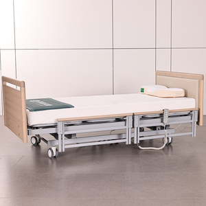 Cama de <span class=keywords><strong>Hospital</strong></span> Eléctrica Tecforcare con 3 Funciones para Cuidado en el Hogar, Cama Médica de Lujo de Madera para el Cuidado de Ancianos - Product Image 4