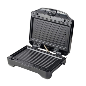 Máquina para hacer gofres de sándwich de 2 rebanadas de acero inoxidable de nuevo diseño <span class=keywords><strong>multiusos</strong></span> con platos desmontables antiadherentes - Product Image 2