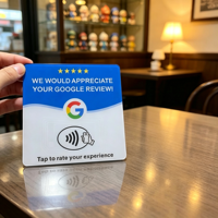 Étiquette numérique NFC NTAG213 en acrylique de 12 cm, 13,56 MHz, étanche, enregistrable et modifiable, pour menu numérique, panneau de table ou carte de menu pour restaurant