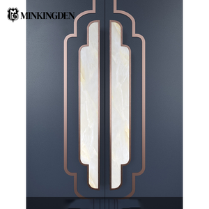 New Chinese Style Glass <strong>Door</strong> Handle Hotel Conference Private Room Push Pull Solid Wood Entrance Main Gate Long Handrail <strong>Bar</strong> - Product Image 4