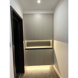 <span class=keywords><strong>Zapatero</strong></span> Moderno de Madera con Iluminación LED, Base Flotante, Gran Capacidad de Almacenamiento, Diseño <span class=keywords><strong>Modular</strong></span> para Muebles de Sala - Product Image 2