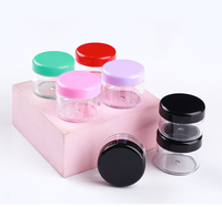 Pot en plastique PS vide pour crème cosmétique, fabrication OEM, avec logo personnalisé, pot à paillettes, mini pot