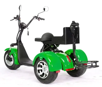 Güç elektrikli scooter yetişkin elektrikli scooter trike motosiklet elektrikli üç tekerlek 2000w 60v