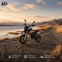 Mini moto à deux roues à démarrage électrique 4 temps pour utilisation en montagne et hors route 125cc