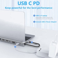 Base de Conexión Multipuerto Xput para Laptop 12/11/10/9/8/7/6/5/4/3 en 1, Tipo C USB-C, Doble HDMI, Interfaz SD, Compatible con Macbook y PC