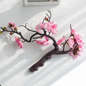 Rama de Flor de Ciruelo Artificial de Seda, Estilo Chino, Decoración para Bodas y Hogar - Product Image 1