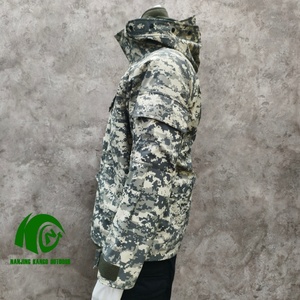 Veste parka de chasse Kango pour homme, camouflage G8, tactique, imperméable, en polyester, avec fermeture éclair, doublure polaire amovible, coupe-vent, manteau personnalisé - Product Image 2