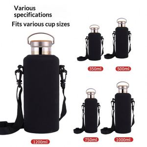 Fundas de tela aislantes al por mayor para vasos, diseño protector y aislante engrosado para vasos de agua de vidrio. - Product Image 4