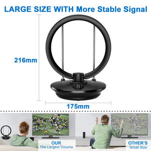<span class=keywords><strong>Antenne</strong></span> <span class=keywords><strong>TV</strong></span> d'intérieur réglable avec réception puissante et stable et amplificateur de signal - Vente en gros directe usine - Product Image 3