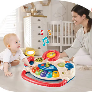 Juguetes educativos interactivos Musical <span class=keywords><strong>volante</strong></span> conducción coche juegos bebé electrónico niños <span class=keywords><strong>volante</strong></span> juguete - Product Image 2