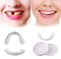 Prothèses dentaires instantanées à clipser pour un sourire parfait, ajustement confortable et flexible, adaptées à la plupart des dents artificielles, couvre-dents supérieurs et inférieurs, placages dentaires