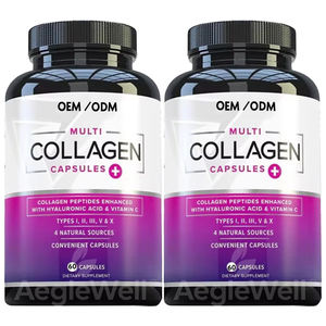 Kapsul Kolagen <span class=keywords><strong>Label</strong></span> Pribadi Aeglewell Pasar AS Suplemen Kapsul Peptida Kolagen Organik untuk Perawatan Kulit - Product Image 1