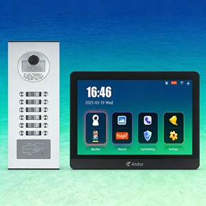 Vidéophone IP à 12 boutons avec écran tactile IPS de 7 pouces et écran haute résolution de 10 pouces pour immeubles multifamiliaux - Product Image 1