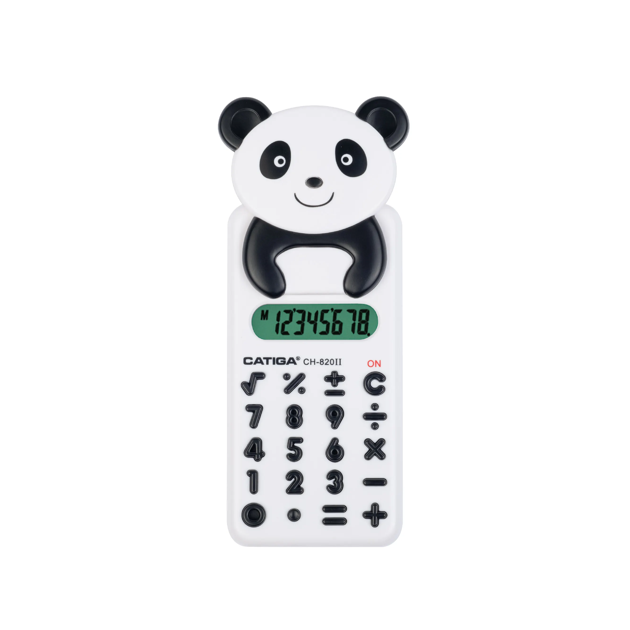 8 dígitos cartoon aparência panda aparência CATIGA calculadora solar calculadora eletrônica calculadora portátil