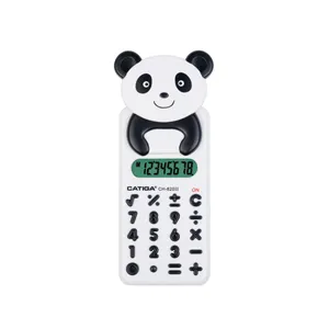 8 cifre aspetto cartone animato aspetto panda calcolatrice solare CATIGA calcolatrice elettronica calcolatrice portatile