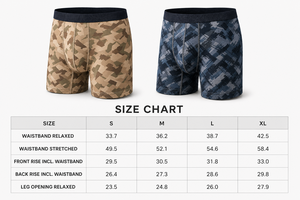 LUJIA - Paquete de 2 Calzoncillos Deportivos Resistentes para Hombre, 92% Poliéster Elástico, Estampado Digital Desértico, Ropa Interior para Uso Táctico Diario - Product Image 2