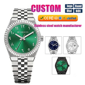 Montre en quartz personnalisée pour hommes, acier inoxydable, mouvement japonais, bracelet interchangeable, fournisseur de montres à marque privée pour les nouvelles marques - Product Image 3
