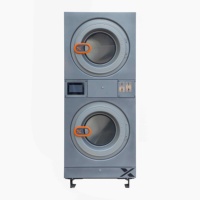 Promo Panas Mesin Pengering Otomatis Cepat Kering Stainless Steel Komersial Kontrol Ganda Koin dan Kartu untuk Laundry yang Nyaman