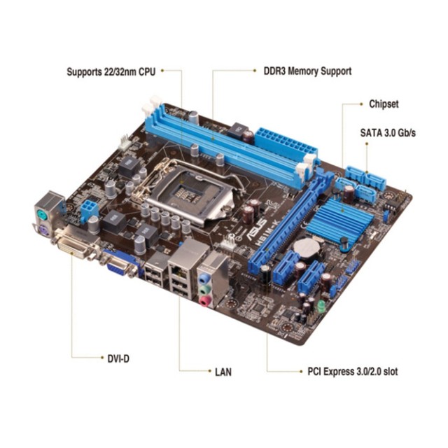 High Quality Intel H61 Mainboard Socket 1155 Desktop Brand Motherboard