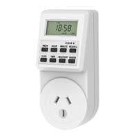 Enchufe Inteligente Digital Wattsave Industrial y Doméstico, 240V 10A, Enchufe Australiano con Autoconexión a Tierra, Programación Diaria/Semanal