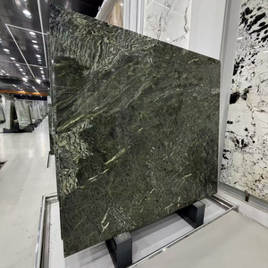 Dalle de marbre vert zèbre - Marbre naturel vert foncé avec des veines blanches pour comptoir, mur et sol, <span class=keywords><strong>grande</strong></span> dalle polie - Product Image 5