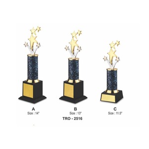 Trofeo corporativo de cinco estrellas de alta demanda por contribuciones sobresalientes y dedicación ejemplar disponible para la venta - Product Image 1