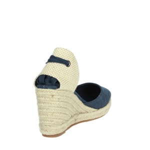 Espadrillas blu 170872 sandali con zeppa da donna - Product Image 3
