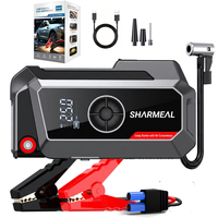 SHARMEAL Factory OEM&ODM Démarreur de Voiture 12V avec Batterie Externe et Compresseur d'Air Portable – Kit de Démarrage d'Urgence