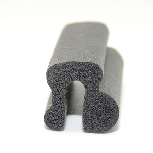 U Shaped Epdm <b>Rubber</b> Sealing <b>Strip</b> 1000mm For Glass Cabinet Door Window Protection - Product Image 3