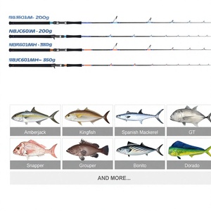 Canne à pêche au jigging en eau salée Noby Wholesale 1,83 m, 1 section, poignée EVA, 233 g, légère, puissance élevée, pour bateau, OEM, ODM, logo personnalisé - Product Image 6