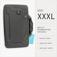 Étui pour contrôleur DJ XXL avec coque renforcée en EVA et intérieur en mousse alvéolée pour la protection des équipements de mixage surdimensionnés lors des déplacements