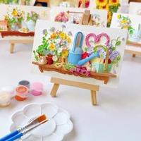 Pintura en Relieve 3D Retro de Yeso para Manualidades DIY, Adorno de Escritorio, Actividad de Jardín de Infantes, Team Building