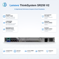 Server Rak Lenovo ThinkSystem SR250 V2 1U 1-Socket Intel Xeon E-2300 DDR4 4 DIMM 10 SFF