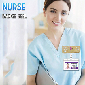 Porte-badge en tissu transfrontalier en feutre extensible avec motif éléphant, avec clip dorsal et porte-clés extensible - Product Image 4