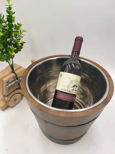 Eco-Cubos de hielo de bambú amistosos Cubos de madera Enfriador de <span class=keywords><strong>cerveza</strong></span> de vino Tinas de bebidas para actividades al aire libre - Product Image 6