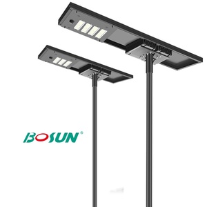 Bosun Sản phẩm mới IP65 ngoài trời không thấm nước 200W 220W 240W Tuổi thọ dài tích hợp đèn đường năng lượng mặt trời với cảm biến chuyển động - Product Image 1