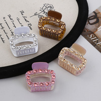 Pince à cheveux FANXING en acétate de haute qualité, élégante et polyvalente, avec strass multicolores, personnalisable pour femme