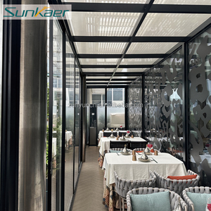 Sunkaer-Carcasa fija de alta calidad, iluminación de techo a gran escala, vidrio aislado, tragaluz deslizante de aluminio, <span class=keywords><strong>solarium</strong></span> Sunroom - Product Image 3
