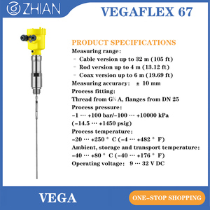 เครื่องมือวัดระดับแบบเรดาร์นำทาง FX67R แบบเต็มช่วง พร้อมเซ็นเซอร์ VEGAFLEX 67 - Product Image 5