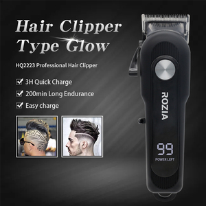 Rozia — <span class=keywords><strong>tondeuse</strong></span> à <span class=keywords><strong>cheveux</strong></span> électrique pour hommes, appareil professionnel sans fil, <span class=keywords><strong>levier</strong></span> conique réglable et rigide - Product Image 2