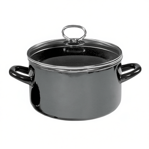 Olla para carne Brilliant de 24 cm con tapa de vidrio para cocinar y hornear - Product Image 2