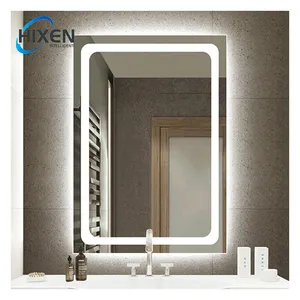 Hixen bluetooth música alto-falante levou banheiro espelho inteligente banheiro levou parede luz espelho luz para maquiagem